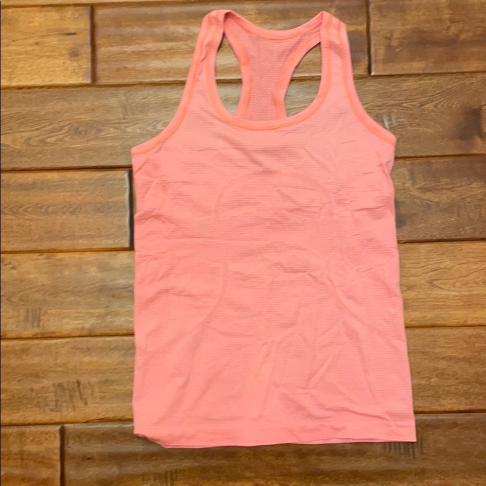 Lululemon Sherbert pink/orange swiftly tank